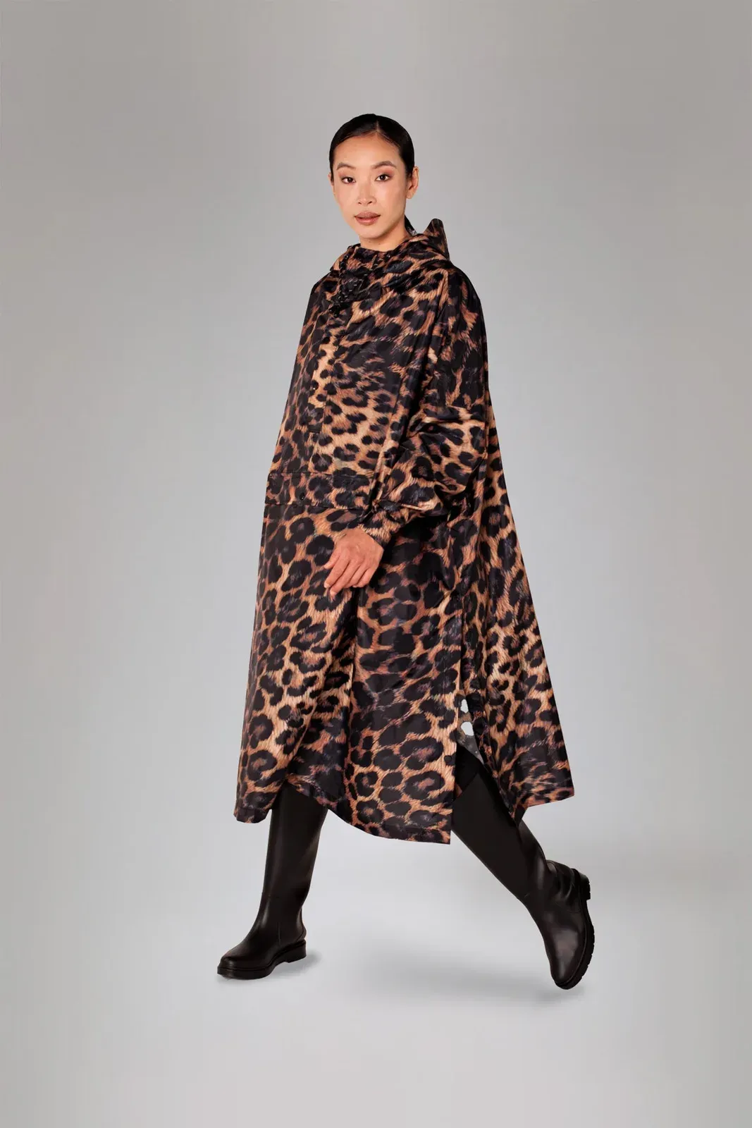 Rainkiss leopard-print poncho
